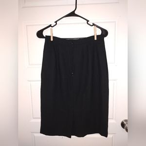 Wool black skirt